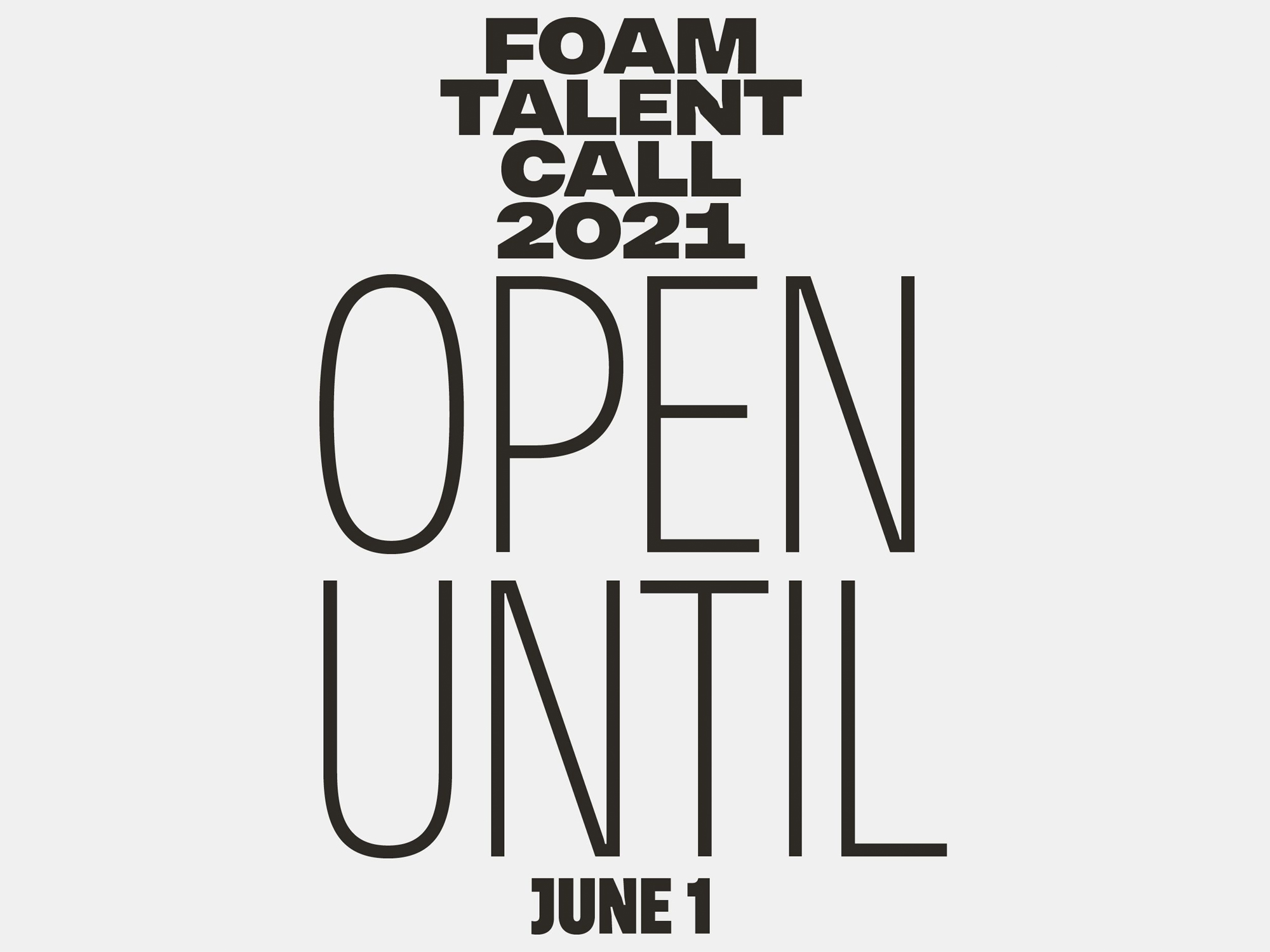Call for Submissions Foam Talent Call Art Jobs